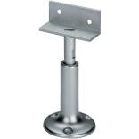 Trennwandstütze B 60mm, höhenverstellbar 100-120mm, Aluminium F1/natur, DENI, mit Auflagewinkel