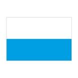 Landesflagge Bayern (weiß/blau ohne Wappen), Querformat, verschiedene Größen, 110 g/m² oder 160 g/m²