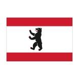 Landesflagge Berlin, Querformat, verschiedene Größen, 110 g/m² oder 160 g/m²