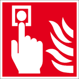 Brandschutzschild, Brandmelder (manuell)