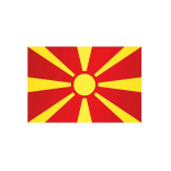 Länderflagge Mazedonien, Stoffqualität FlagTop 110 g / m² oder 160 g / m²