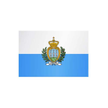 Länderflagge San Marino, Stoffqualität FlagTop 110 g / m² oder 160 g / m²