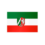 Landesflagge Nordrhein-Westfalen, Stoffqualität FlagTop 110 g / m² oder 160 g / m²