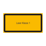 Laserkennzeichnung / Warnzusatzschild, Laser Klasse 1