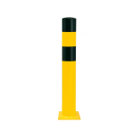 Rammschutzpoller -Mountain XL- ø 194 mm aus Stahl, gelb / schwarz, zum Einbetonieren o. Aufdübeln
