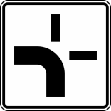 Verkehrszeichen 1002-10 StVO, Verlauf der Vorfahrtstraße