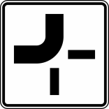 Verkehrszeichen 1002-11 StVO, Verlauf der Vorfahrtstraße