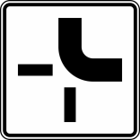 Verkehrszeichen 1002-21 StVO, Verlauf der Vorfahrtstraße