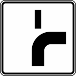 Verkehrszeichen 1002-22 StVO, Verlauf der Vorfahrtstraße