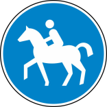 Verkehrszeichen 238 StVO, Reitweg