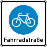 Verkehrszeichen 244.1 StVO, Beginn einer Fahrradstraße
