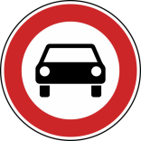 Verkehrszeichen 251 StVO, Verbot für Kraftwagen und sonstige mehrspurige Fahrzeuge