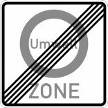 Verkehrszeichen 270.2 StVO, Ende einer Verkehrsverbotszone zur Verminderung...