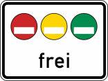 Verkehrszeichen 1031-50 StVO, Freistellung vom Verkehrsverbot...