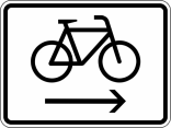 Verkehrszeichen 2202 StVO, Radfahrer Radweg rechts benutzen