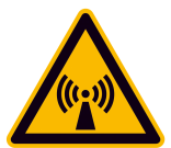 Elektrokennzeichnung / Warnschild, Warnung vor nicht ionisierender Strahlung