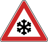 Winterschild 101-51 StVO, Schnee- oder Eisglätte