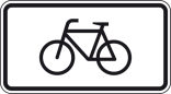 Verkehrszeichen 1010-52 StVO, Nur Radverkehr