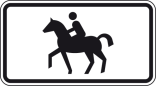 Verkehrszeichen 1010-54 StVO, Reiter