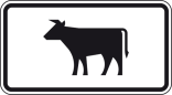 Verkehrszeichen 1010-55 StVO, Viehtrieb