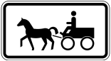 Verkehrszeichen 1010-64 StVO, Gespannfuhrwerke