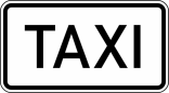 Verkehrszeichen 1050-30 StVO, Taxi