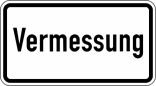 Verkehrszeichen 2121 StVO, Vermessung
