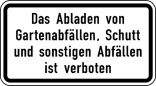 Verkehrszeichen 2503 StVO, Das Abladen von...