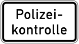 Verkehrszeichen 1007-58 StVO, Polizeikontrolle