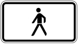 Verkehrszeichen 1010-53 StVO, Nur Fußgänger