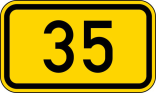 Verkehrszeichen 401 StVO, Bundesstraßen