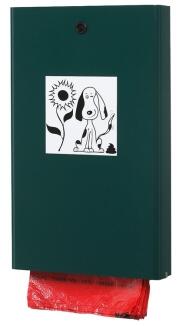 Modellbeispiel: Tütenspender -Cubo Ernesto- aus Stahlblech, für die Hundekotentsorgung (Art. 33735)