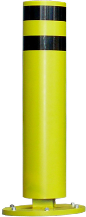 Rammschutzpoller -GOLIA- ø 220 mm, Höhe 1000 mm, anfahrbar, höchste Kraftobsorption