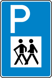 Verkehrszeichen 317 StVO, Wandererparkplatz