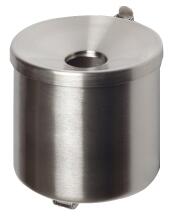 Modellbeispiel: Wandascher -Cubo Alberto- 2,4 Liter, aus Edelstahl, ohne Dach (Art. 16838)