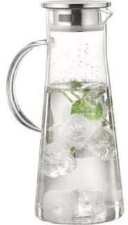 Esmeyer Filterkaraffe Faro 1,7l aus Borosilikatglas, spülmaschinenfest, transparent