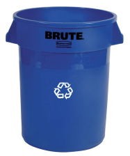 Modellbeispiel: Abfallcontainer -BRUTE- Rubbermaid, Volumen 121,1 Liter, in blau (Art. 12467-01)