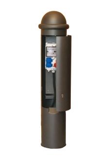 Versorgungspoller 'Leda' Ø 245 mm aus Stahl, zum Aufdübeln