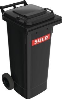 Müllgroßbehälter 80l, 120l oder 240l HDPE fahrbar, SULO, anthrazitgrau, grün, blau, rot, gelb, braun