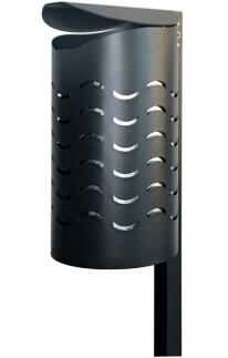 Abfallbehälter 'State Honolulu Wave' 40 Liter aus Stahl
