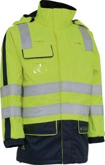 Multinorm-Warnschutzparka SECURETECH gelb/marineblau, Größen S-XXL, ELKA RAINWEAR