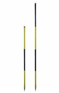 Schneeleitstäbe aus Holz, Ø 28 mm, Länge 1500-2500 mm, gelb/schwarz