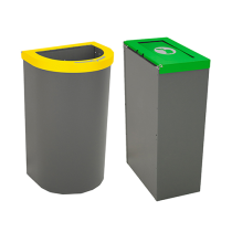 Abfallbehälter -Nice small-, 45 oder 65 Liter aus Stahlblech, feuerfest
