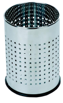 Abfallbehälter -Pro 26- 10 Liter aus Edelstahl, perforiert