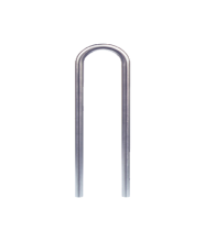Anlehnbügel / Absperrbügel -Usedom- aus Stahl, ø 76 mm, Breite 400 mm, zum Einbetonieren oder Aufdübeln, verschiedene Höhen