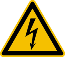 Elektrokennzeichnung / Warnschild, Warnung vor elektrischer Spannung