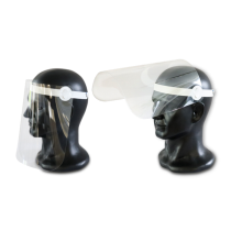 Gesichtsvisier aus Kunststoff, für jede Kopfform geeignet, stufenlos höhenverstellbar