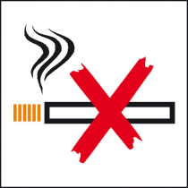 Hinweisschild zur Betriebskennzeichnung Rauchen verboten