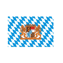 Landesflagge Bayern (Rauten mit Löwe), Stoffqualität FlagTop 110 g / m² oder 160 g / m²
