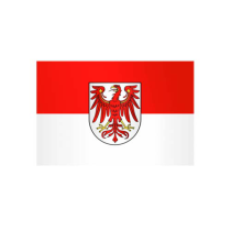 Landesflagge Brandenburg, Stoffqualität FlagTop 110 g / m² oder 160 g / m²